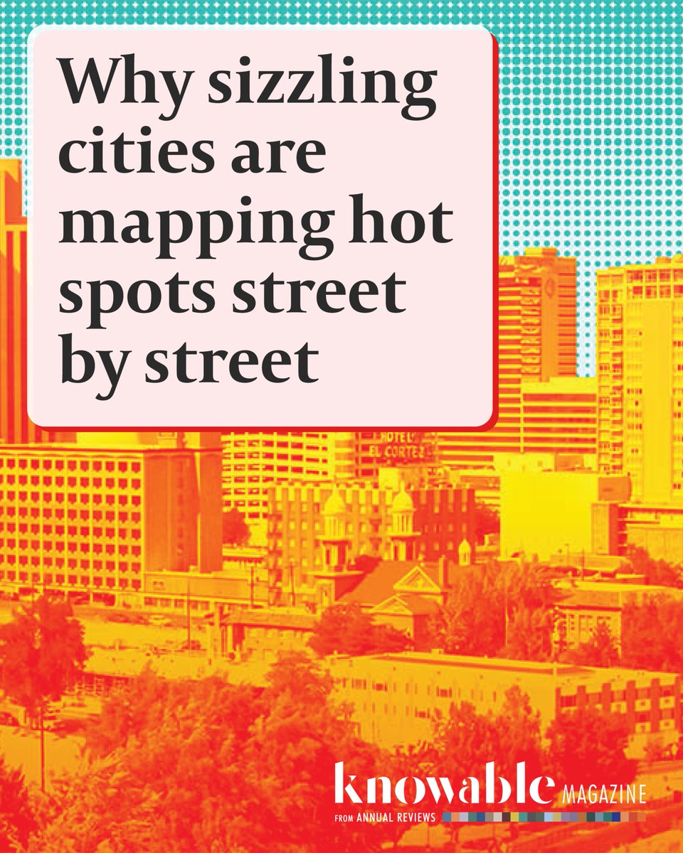 Our community heat mapping work, Heat Watch, is currently featured <a href="/KnowableMag/">Knowable Magazine</a>. Read all about it here &gt; knowablemagazine.org/content/articl… #extremeheat #climateadaptation #heatresilience <a href="/NOAAClimate/">NOAA Climate.gov</a>