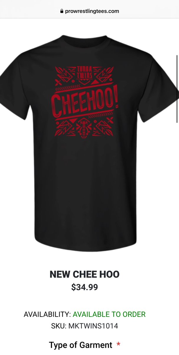 It’s our bday month so we dropping a t shirt !! 

Enjoy and Cheehoo 🤙🏽🇹🇴
#tongatwins 

➡️ prowrestlingtees.com/new-chee-hoo.h…