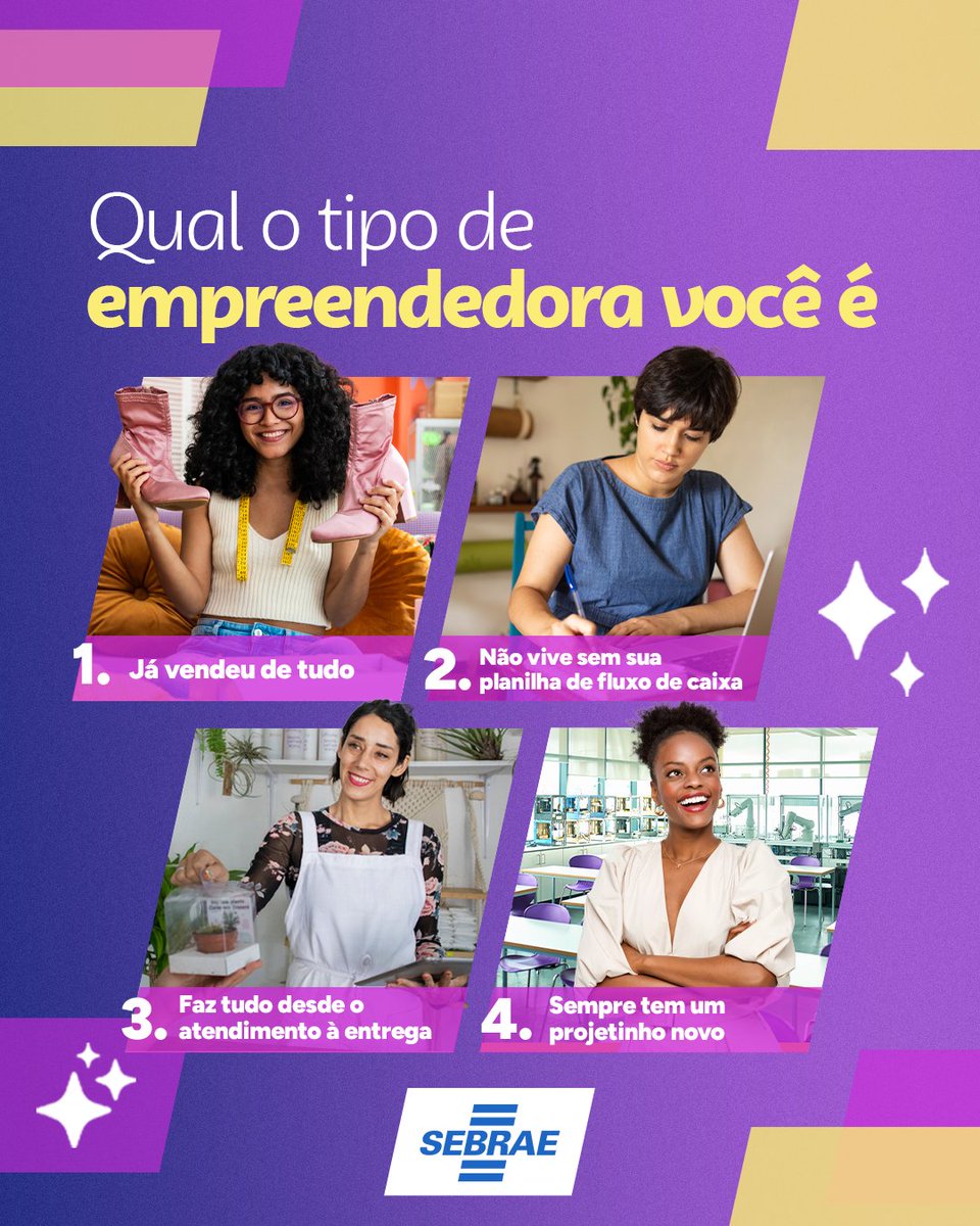 sebraegoias's tweet image. 👉 Que tipo de empreendedora você é? Conta aqui pra gente:

#mulheresempreendedoras #sebraegoias