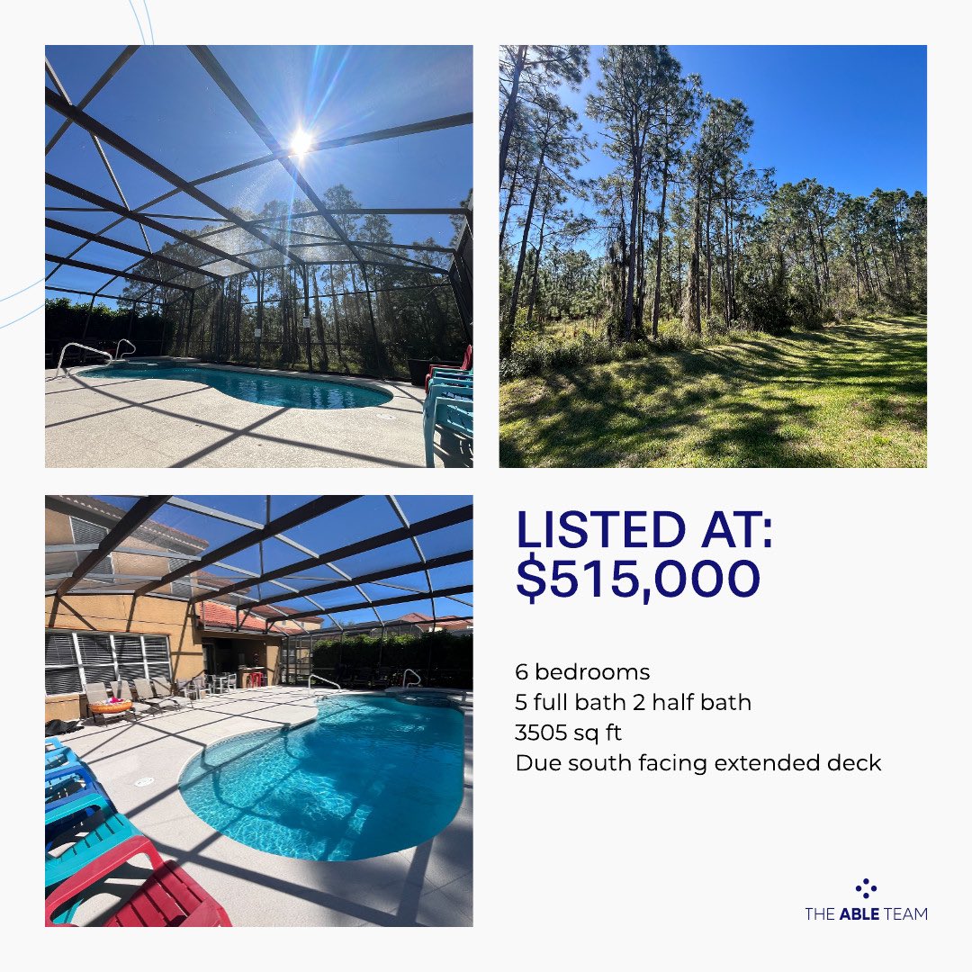 theableteam1's tweet image. You had me “ summer kitchen” .. or was it “no rear neighbors” either way 375 Orange Cosmos Blvd in Davenport, Florida, you “complete me!” 🥰 #theableteam #serhantorlando #floridarealestate