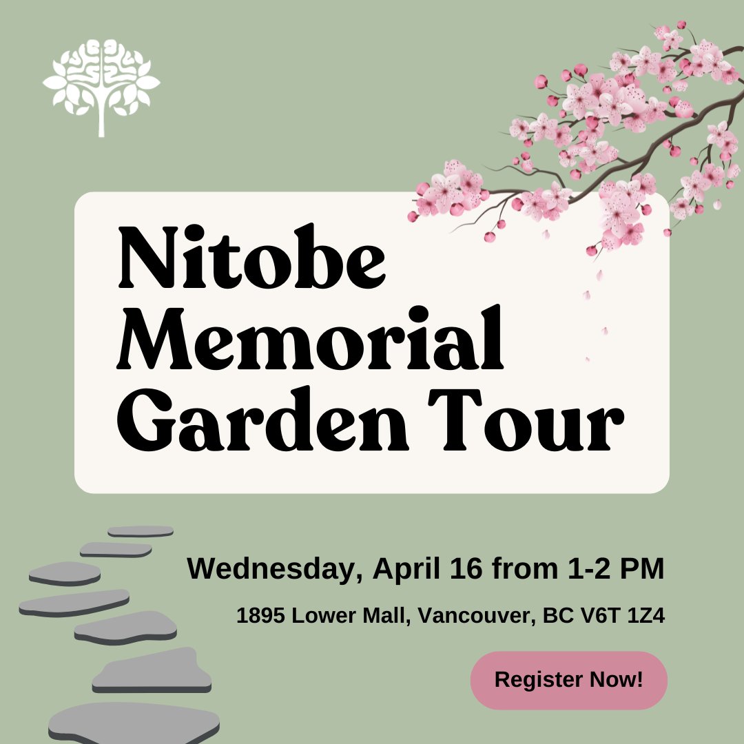 Come join us for an in-person guided tour of the Nitobe Memorial Garden, one of the most authentic Japanese gardens outside of Japan. 

RSVP Link: bcbrainwellness.ca/events/nitobe-…