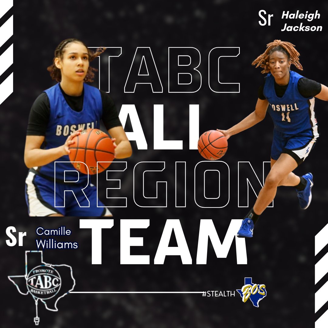 Congratulations to our Seniors Haleigh Jackson and Camille Williams for being selected TABC All Region Team.