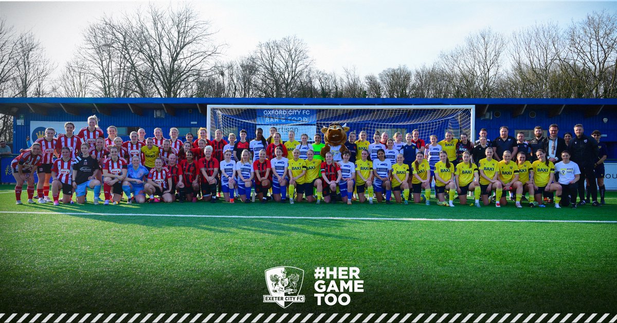 Exeter City Women FC (@exetercitywfc) on Twitter photo We were proud to support <a href="/OfficialOUWFC/">Oxford United Women FC</a>'s #HerGameToo day on Sunday!
It was great to see so many motivated young players and supporters 💛
#ECFC | <a href="/HerGameToo/">Her Game Too</a> We were proud to support <a href="/OfficialOUWFC/">Oxford United Women FC</a>'s #HerGameToo day on Sunday!
It was great to see so many motivated young players and supporters 💛
#ECFC | <a href="/HerGameToo/">Her Game Too</a>