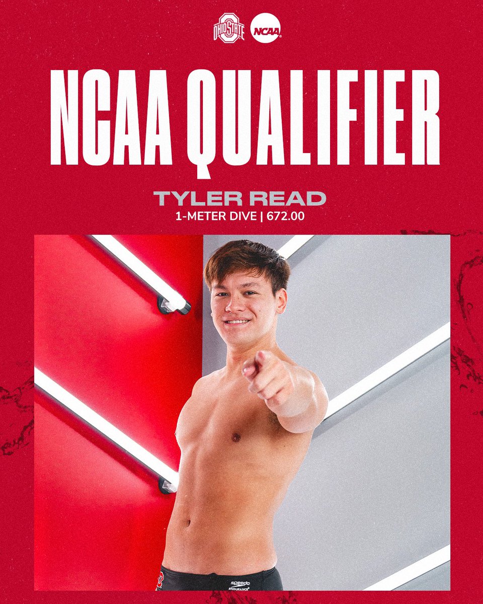 Tyler Read has qualified for the NCAA Championships on the 1-meter board! 

#GoBucks