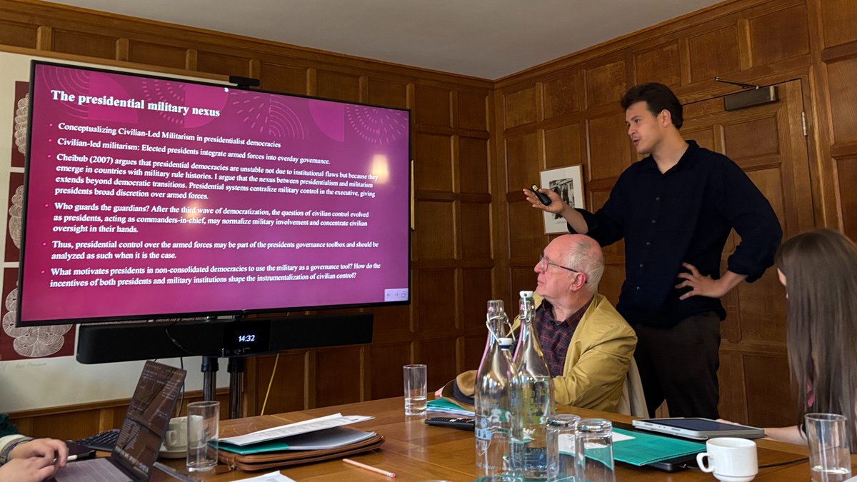 Sebastián Raphael's work "From One-Party Rule to the Presidential-Military Complex: Evidence from Five Mexican Presidencies", examines the relationship between presidential goals and military mandates in Mexico, with excellent comments from Prof. Timothy Power.