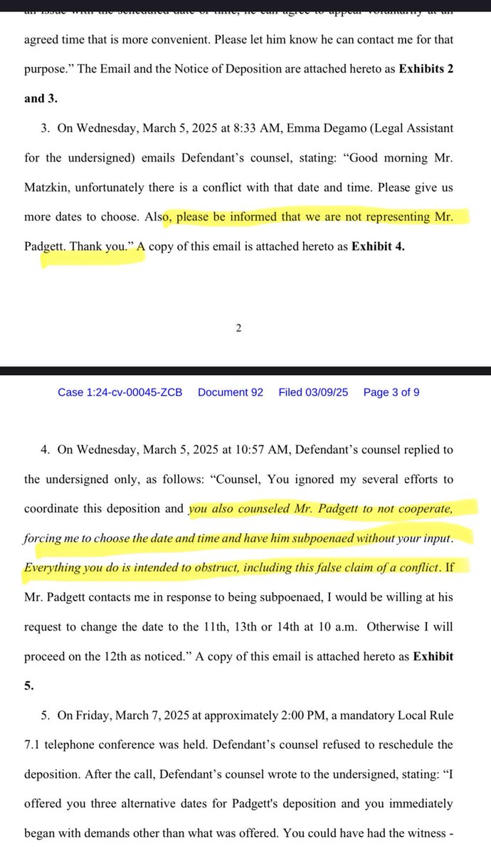 And maybe if the judge was fair in calling out snarky emails it would have been palatable but he only does it to Plaintiff's lawyer. Here's an unprofessional email sent from Matzkin to Shochet which made its way into a filing. Accusing counsel of obstructing justice and insisting