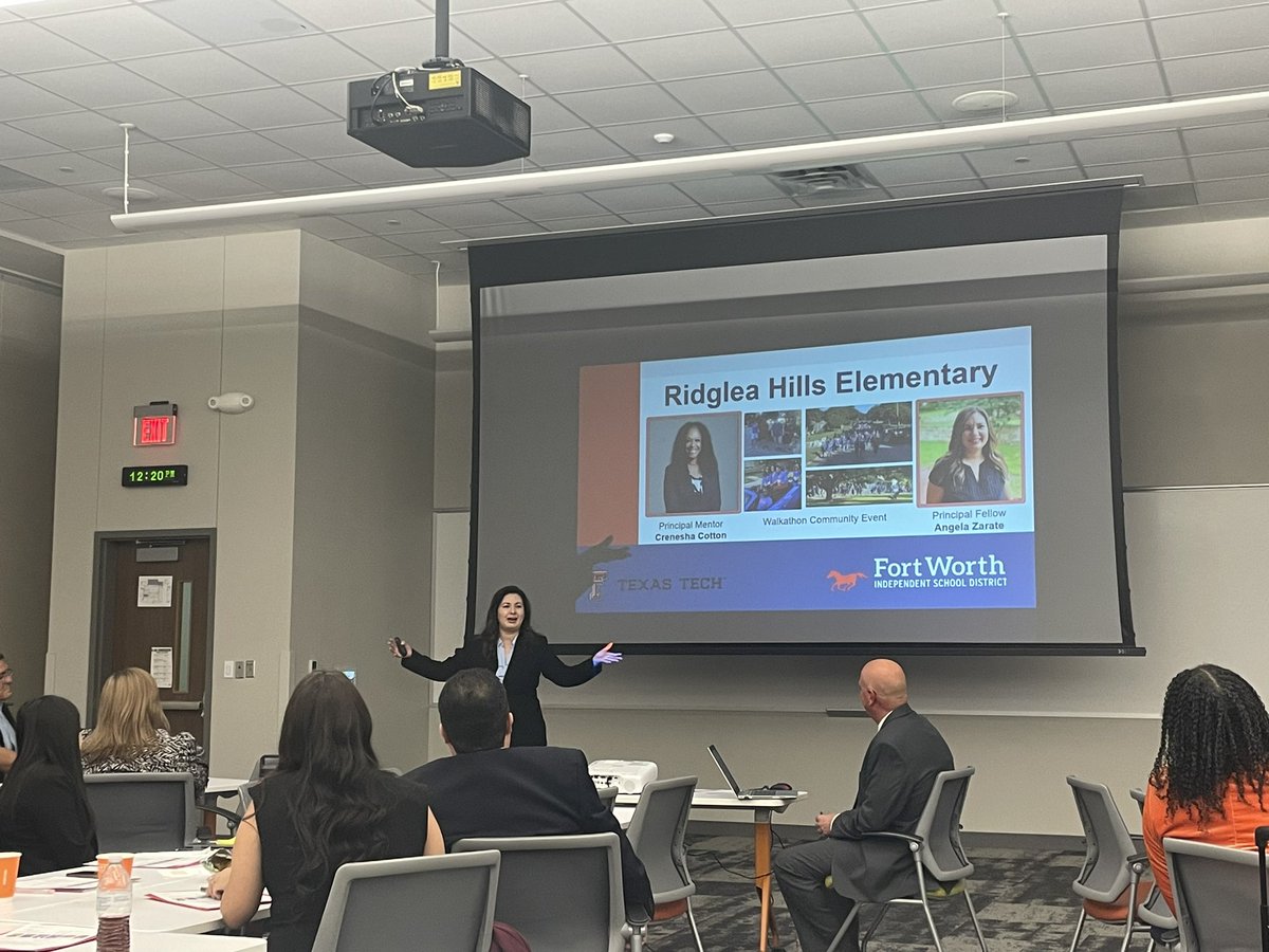 VictoriaVilla_1's tweet photo. The Principal Fellows Cohort presentation today was a powerful reminder of the impact of strong leadership in education. With the support of our campus leaders, we continue to grow. Huge thanks to Dr. Valle &amp; @YassminCLee for their guidance!
#LeadershipMatters #TexasTech https://t.co/epeVzOBvI8