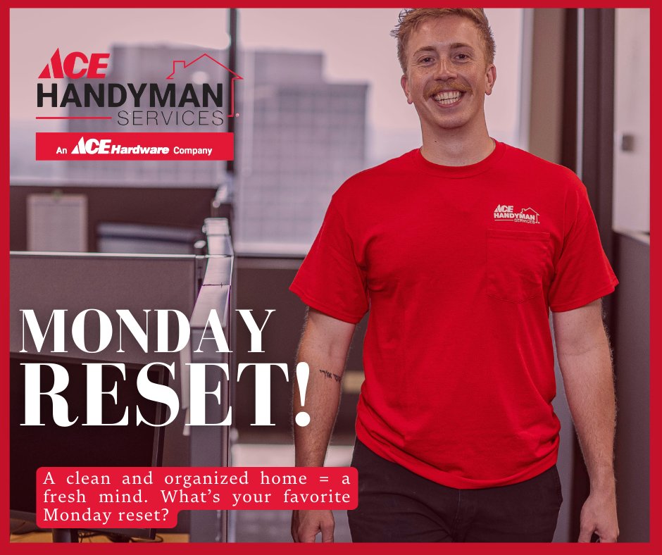Acehandyman2023's tweet image. ✨ Monday Reset ✨

New week, new goals! 💪 Let’s start fresh, stay focused, and knock out that to-do list—one task at a time. Need a hand with home projects? We’re ready to help! 🏡🔨

#MondayMotivation #ResetAndRefresh #GetItDone #AceHandyman #BurlesonTX #MidlothianTX...