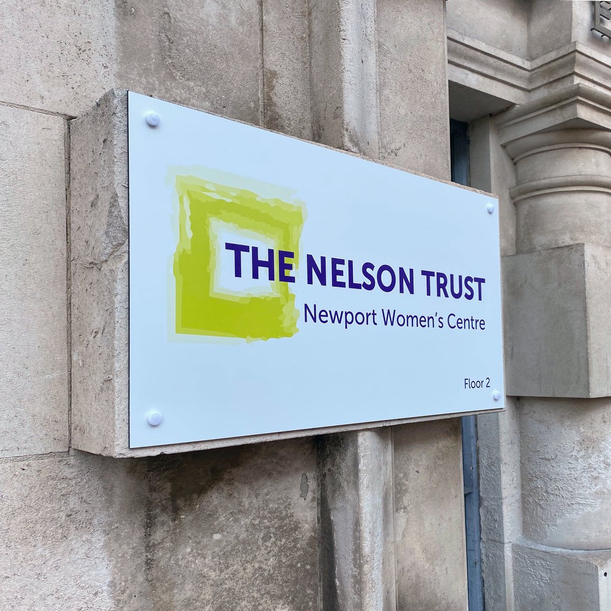 getPortside's tweet image. The Nelson Trust Newport Women's Centre had their new exterior signs delivered and installed today courtesy of Portside. #thenelsontrust #thenelsontrustwomenscentre #newport #exteriorsigns #wallplaques #portside #wales
