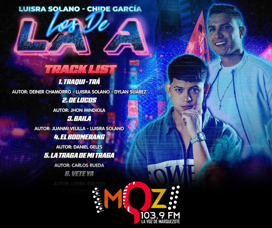 <a href="/LuisraSolano/">LuisRa Solano</a> &amp; <a href="/Chidegarcia/">CHIDE García</a> presentan "LOS DE LA A". 
Los artistas anunciaron que su nuevo álbum estará disponible en plataformas digitales el 19 de marzo. A través de sus redes sociales expresaron su emoción y agradecimiento por el proyecto, creado con mucho amor para sus fans.