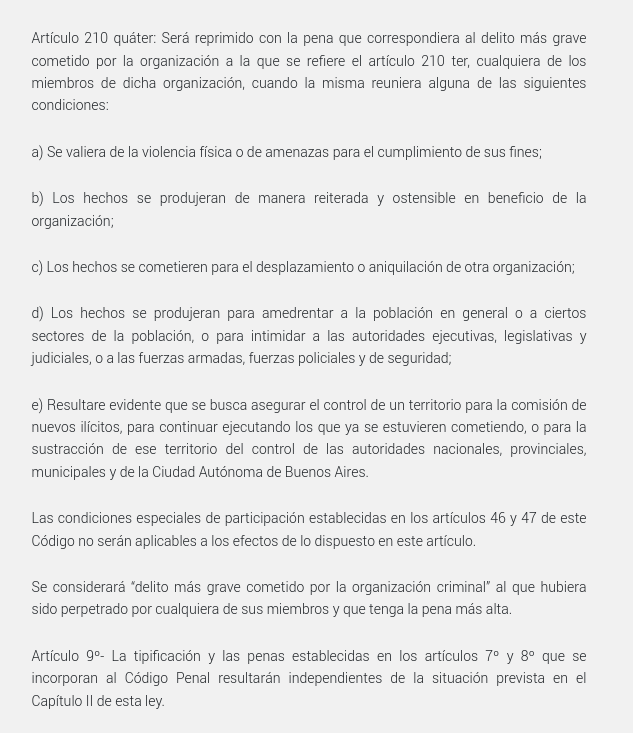 Según la Ley Antimafia que promulgaron hoy cualquiera que vaya a defender los jubilados el miércoles puede ser acusado de ser parte de una organización criminal.

Y es más: si desde acá o en mi programa en <a href="/eldestape_radio/">El Destape 1070</a> convoco a la manifestación del miércoles y luego cuando