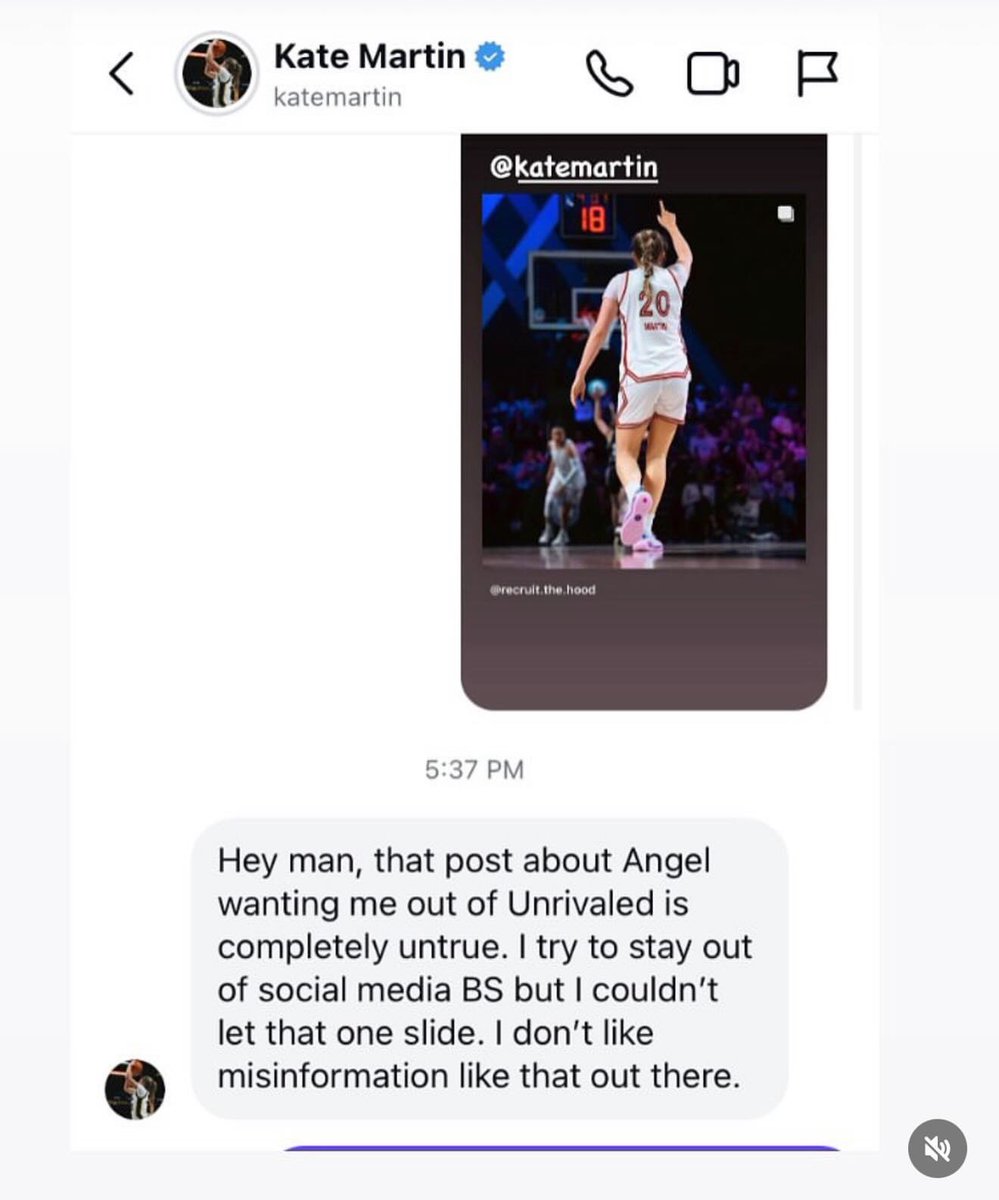 Aries3Baby's tweet photo. I love Kate. 
So Kate Martin reached out to one of those fake news pages  about false information about Angel. https://t.co/Oynxz3pCzk