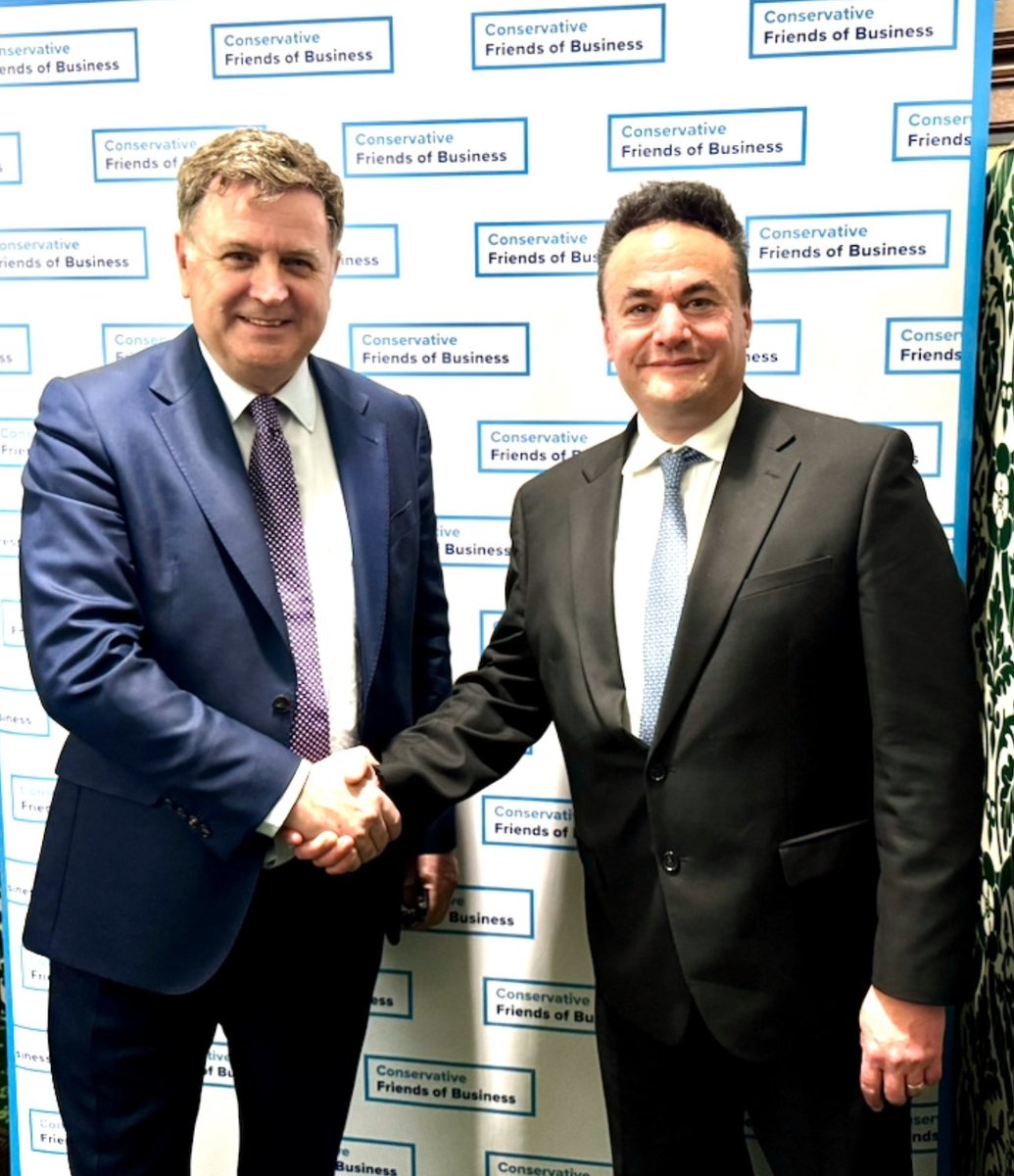 MelJStride's tweet photo. Great to catch up with Lewis Sidnick, founder Conservative Friends of Business at their packed business reception in the Commons this evening. Our plan for the economy will have business right at its heart. Great conversations tonight. Together we can really make growth happen. https://t.co/RVYkRUHuU5