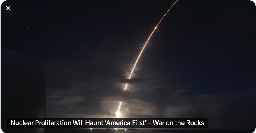 MIT SSP (@mit_ssp) on Twitter photo âIf Trump wants to pursue a grand strategic project with the goal of keeping âAmerica Firstâ, nuclear nonproliferation â not just by adversaries but also by allies â is an essential pillar,â writes the Center for Nuclear Security Policyâs <a href="/NarangVipin/">Vipin Narang</a> and <a href="/pranayrvaddi/">Pranay Vaddi</a> with âIf Trump wants to pursue a grand strategic project with the goal of keeping âAmerica Firstâ, nuclear nonproliferation â not just by adversaries but also by allies â is an essential pillar,â writes the Center for Nuclear Security Policyâs <a href="/NarangVipin/">Vipin Narang</a> and <a href="/pranayrvaddi/">Pranay Vaddi</a> with