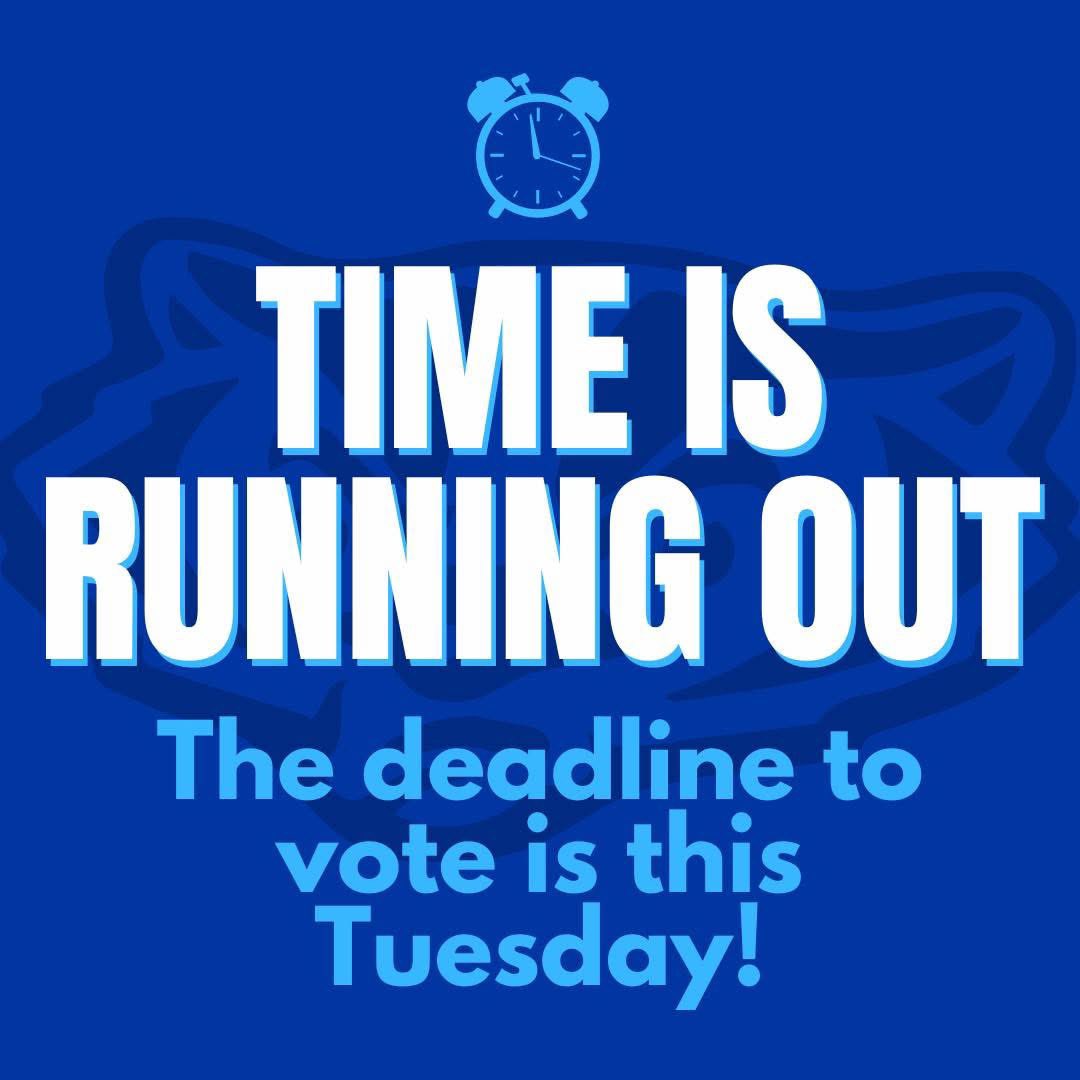 VoteYesForBPS's tweet photo. Today we drop our BALLOTS 🗳️ and tomorrow we wear BLUE! 👕👖

Ballot drop deadline is TOMORROW, TUESDAY @ 5pm! 🕔 

Let’s finish this strong, Bennington! 🫶🏻

#blueFORthebond https://t.co/tyO4oa4nOV