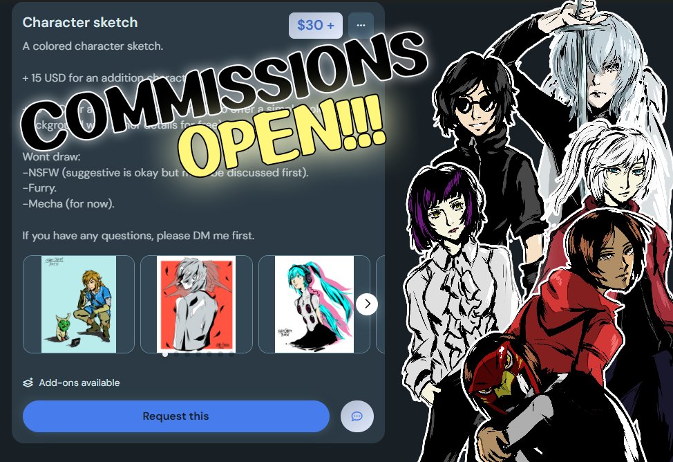 ArtSkeff's tweet image. Figured it's about time I start taking commissions (totally not because of Xenoblade X DE releasing in 10 days) ko-fi.com/artskeff/commi…