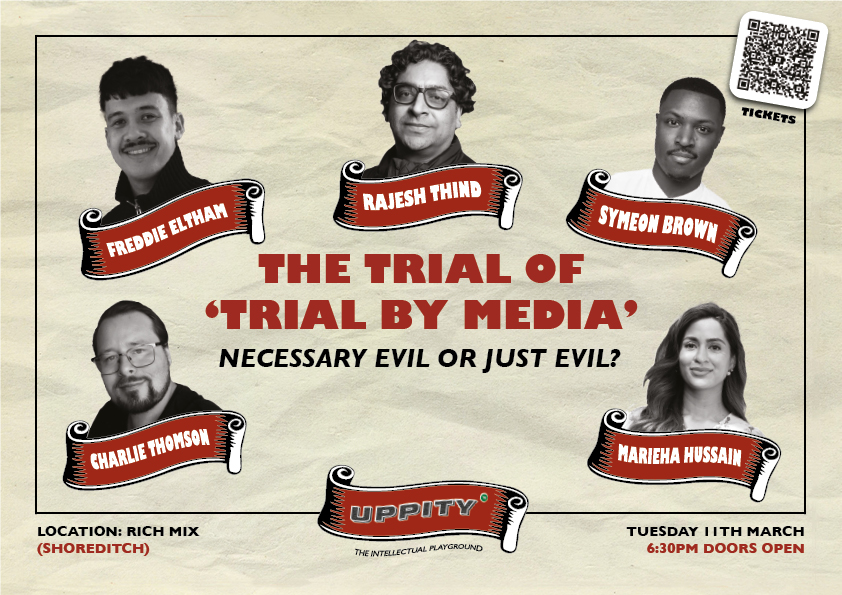Tomorrow at Uppity!    

Introducing a new genre: Rhythm 'n' Books,   
The Trial of Trial By Media,  
The Melanin Warm-up, and...   
We need to talk about Kendrick.