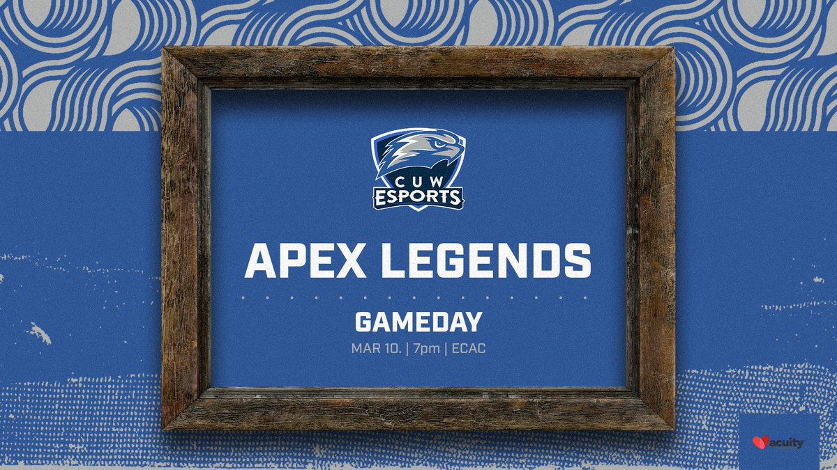 Happy Monday Falcons! Apex Legends looks to close out their regular season with a bang in the spring ECAC season!

#CUW #CUWEsports #CUDUB