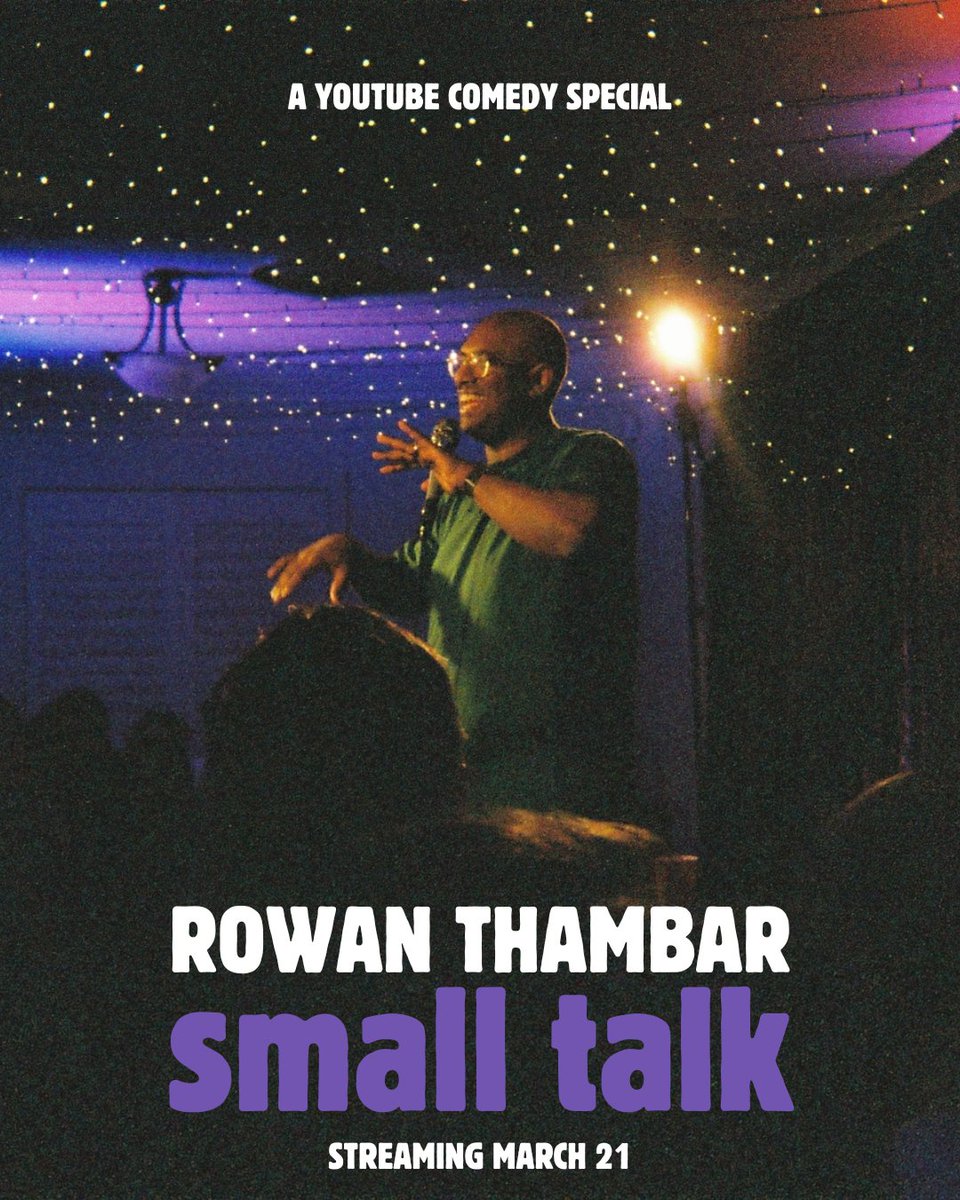 RowanThambar's tweet photo. On March 21, the world will never be the same

From my living room to yours, my first comedy special will be streaming on https://t.co/Ckhcs0kQ8O 😱

Trailer out tomorrow!

#standupcomedy #comedyspecial #rowanthambar #australiancomedy https://t.co/f2hxOQJEFL