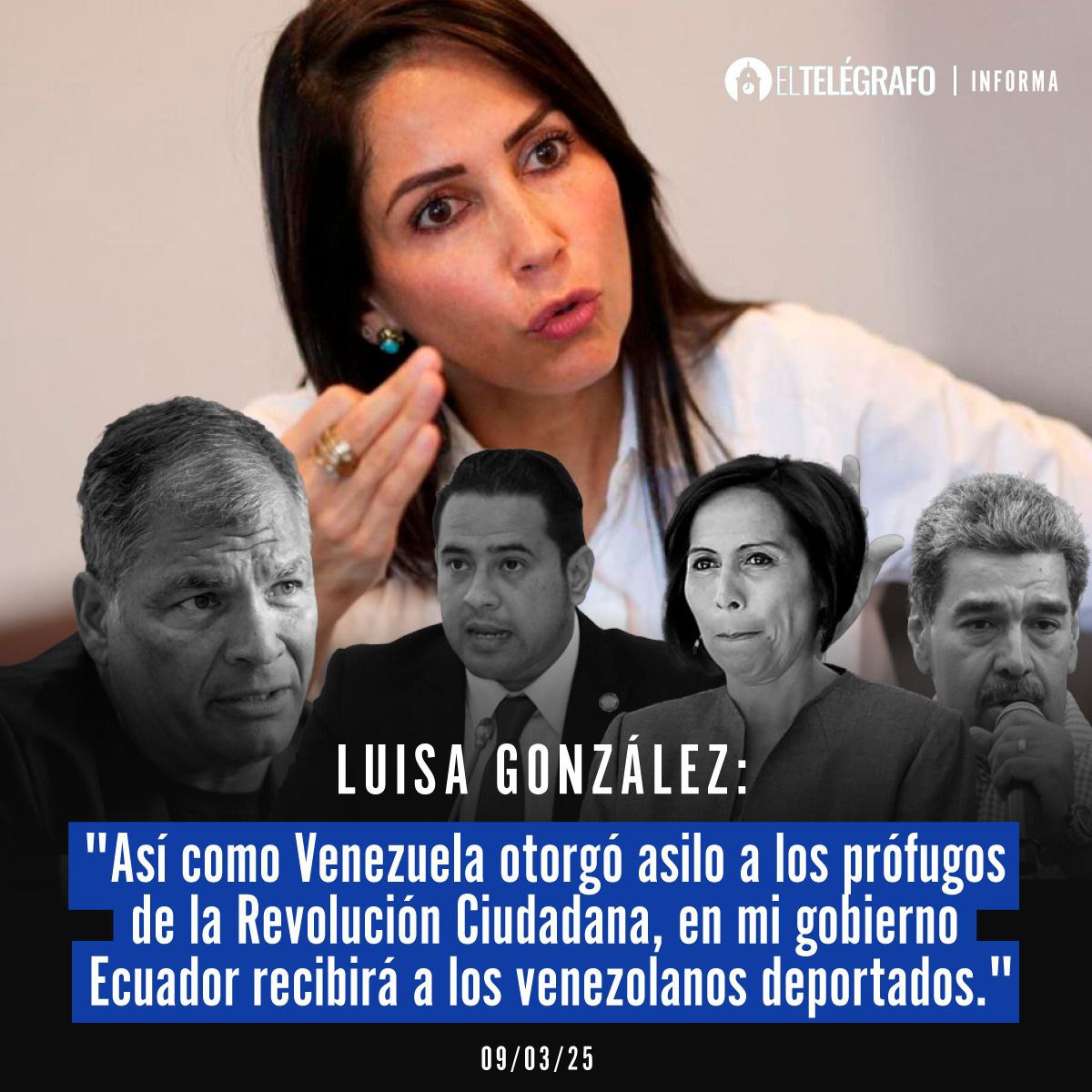 val3r14tt's tweet photo. @MashiRafael Los ciudadanos ecuatorianos merecemos un gobierno que nos proteja, no uno que abra las puertas a delincuentes como lo hace @LuisaGonzalez. #NuncaMas https://t.co/8FkXYGom0Q