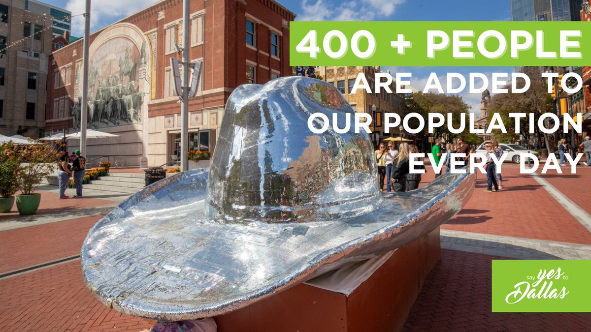 sayyestodallas's tweet photo. ๐ 400 people move to DFW every day โ and thereโs plenty of room to hang your hat. ๐ค Whether you're looking for a new job, affordable living, or a vibrant community, Dallas-Fort Worth has it all. ๐ https://t.co/7Kz1uoNh81
#SayYesToDallas #MoveToDFW #Relocation #NewNeighbors https://t.co/IXmQ964vvu