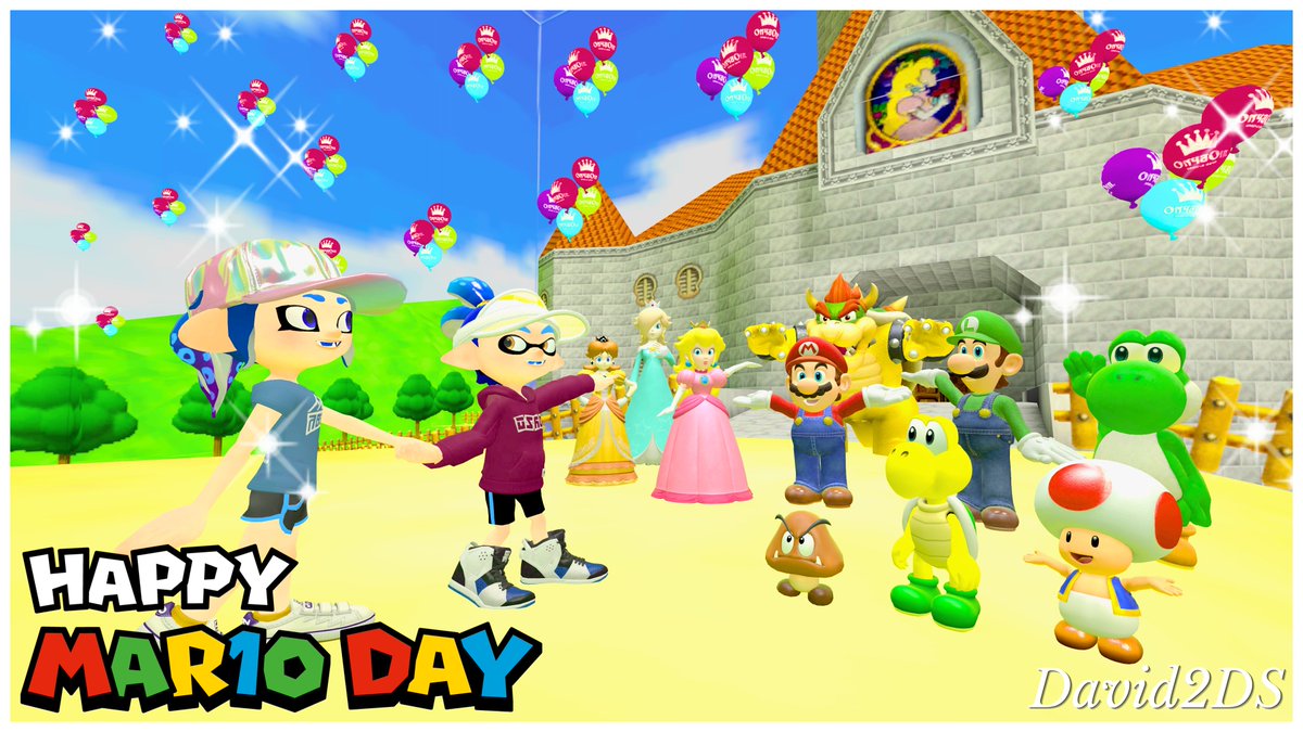 NewDavid2DSXL's tweet image. Happy #MarioDay. Me inviting my bestie @Tx_BlueIvy to Super Nintendo World 🤗✨🩵🎇