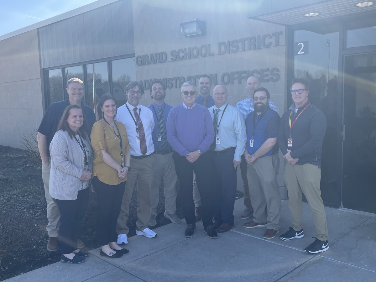 PARSS2go's tweet image. Dr. Ed Albert, visits Girard SD for the day. He visited all the schools and conducted a leadership session for all administrators.