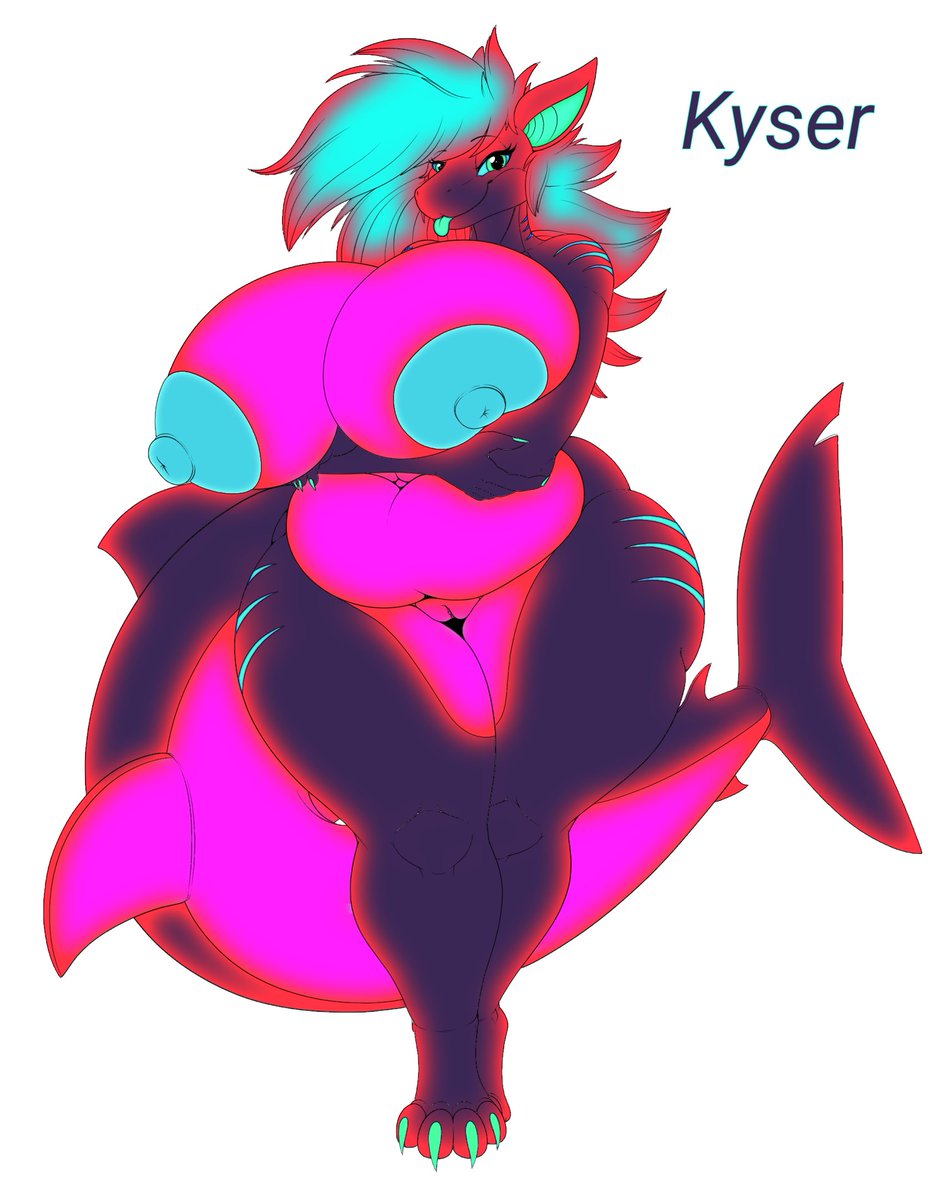 fychlizard's tweet image. Been a while since I used twitter, might just use it for my shark character now -w-
Base is from furaffinity.net/user/bdscharme…
Red indicates growth and purple indicates sizetheft