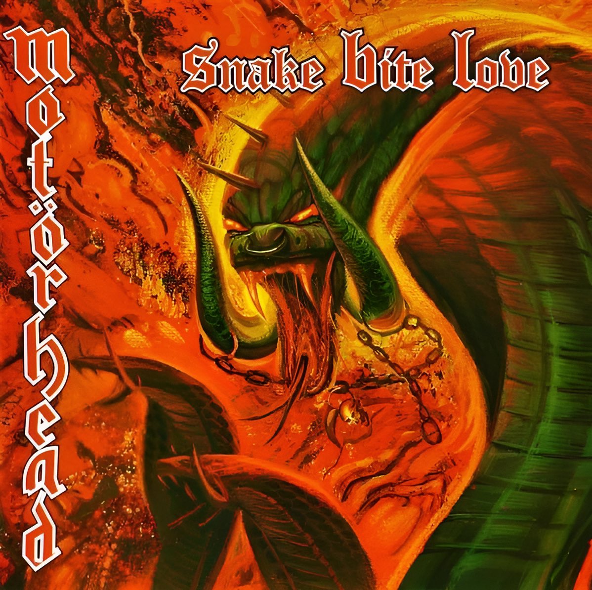 ThisDayInMETAL's tweet image. Mar 10th 1998 𝐌𝐨𝐭𝐨𝐫𝐡𝐞𝐚𝐝 released the album “Snake Bite Love” #DogsOfWar  #BetterOffDead #Assassin #LoveForSale #HeavyMetal 

𝐃𝐢𝐝 𝐲𝐨𝐮 𝐤𝐧𝐨𝐰..
In 2011, Motörhead biographer Joel McIver deemed it "solid, reliable, and not hugely memorable."
