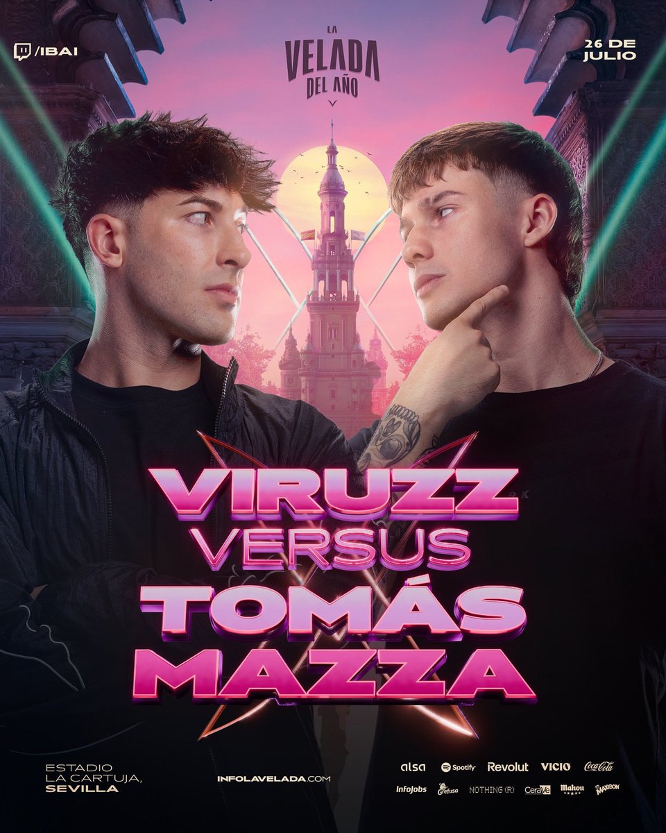 infoLaVelada6's tweet photo. Sexta pelea confirmada para la Velada del año 5

@byViruZz VS @MazzaTomas

#LaVeladaDelAñoV #LVDA5 https://t.co/M7Fq4gQEyX