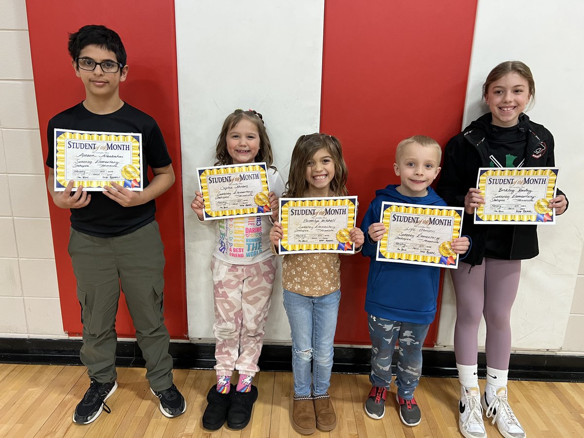 Lots of smiles for these amazing students of the month! #shakopeeschools