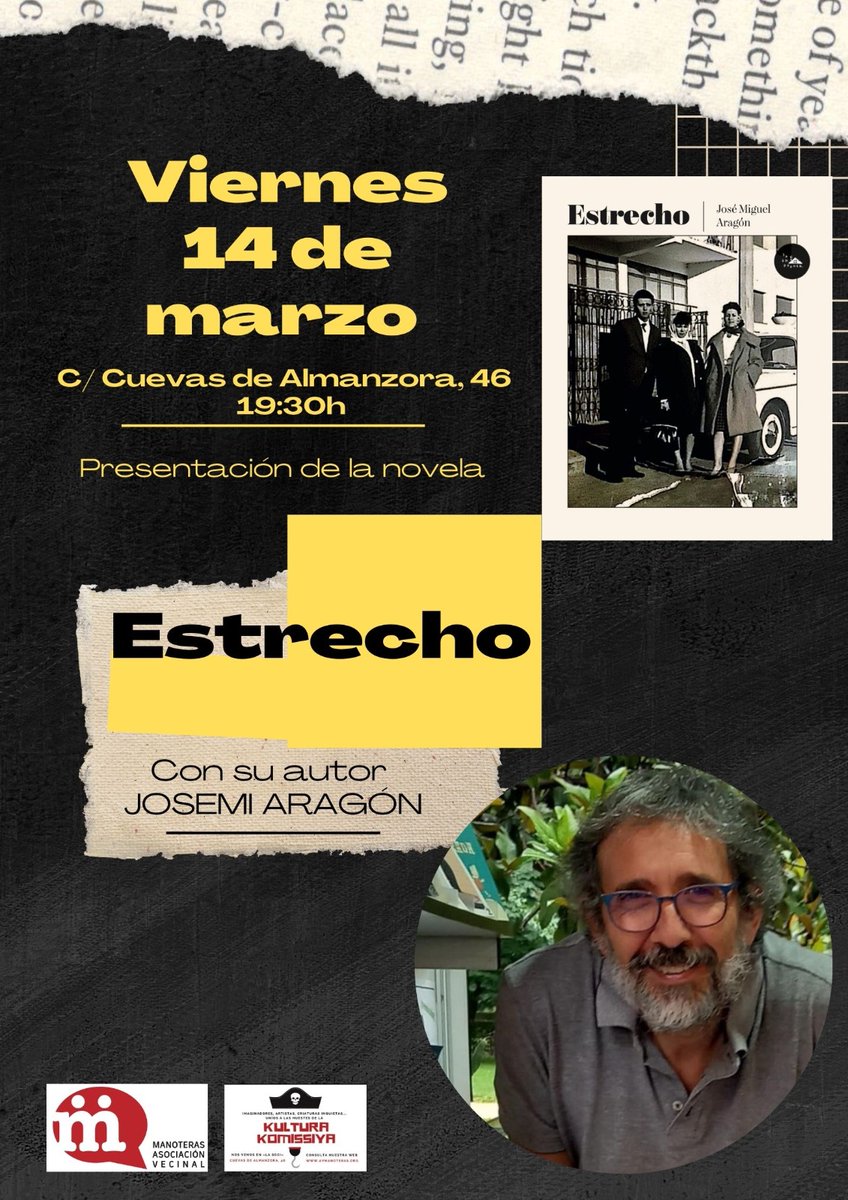 📢Y seguimos trabajando, en #Manoteras y toda #Hortaleza, por dar voz a quienes ya han callado y, al mismo tiempo, promocionando a nuestr@s escritor@s y amig@s que hacen de altavoz
<a href="/LGmorganLG/">L.G.Morgan ¡ENCUÉNTRAME EN KO-FI!</a> toda la semana en la librería #Atreyu; y #LuismiAragon el viernes 14 en <a href="/soci_manoteras/">A.V. Manoteras-La Soci ☎️91 766 08 66</a>