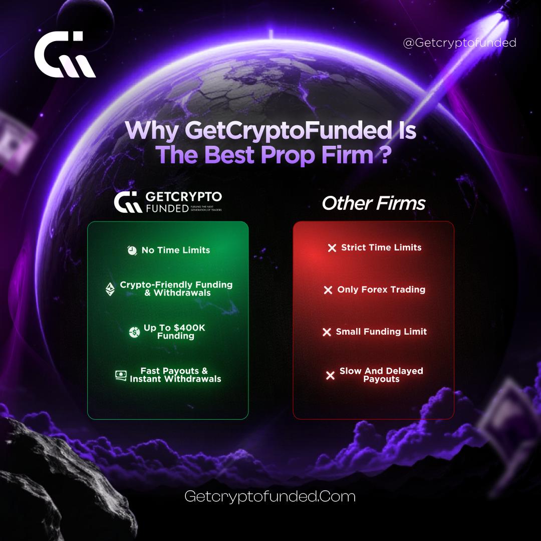 Ditch the delays, embrace the future! 💎

💸 GetCryptoFunded vs. Other Firms — who wins? 

😉 Join the revolution today! 🚀