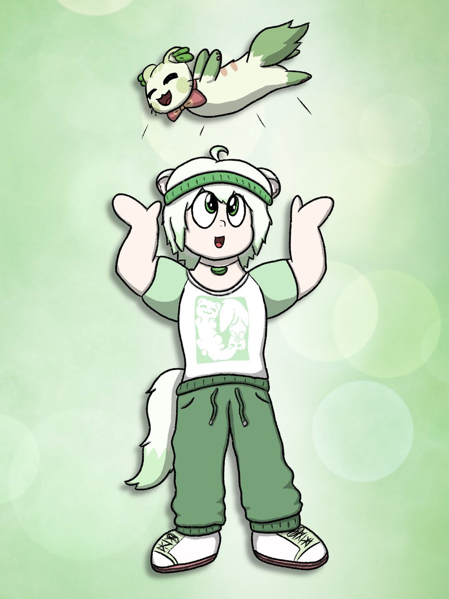 HapiFloofGirl's tweet image. Here’s some gender swapped designs for Laimu and Hackerling

#laimuart #hackerling