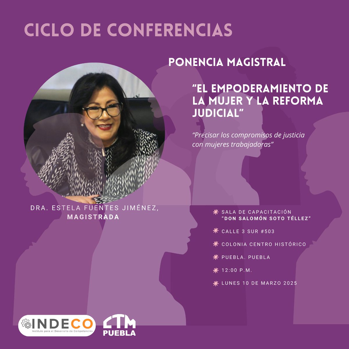 Sobre "El empoderamiento de la mujer ante la #reformajudicial" versó la CONFERENCIA MAGISTRAL de la Dra. Estela Fuentes Jiménez, a invitación de la Regidora <a href="/IvonEnriquez_/">Magnolia Ivon Enríquez</a> PRESENTE <a href="/FerSalgadoCTM/">Fer Salgado</a> en representación de Don <a href="/CarlosAceves_/">Carlos Aceves del Olmo</a> 🇲🇽 Líder Nacional de <a href="/CTM_MX/">CTM Nacional</a> y <a href="/leobardosoto/">Leobardo Soto</a>