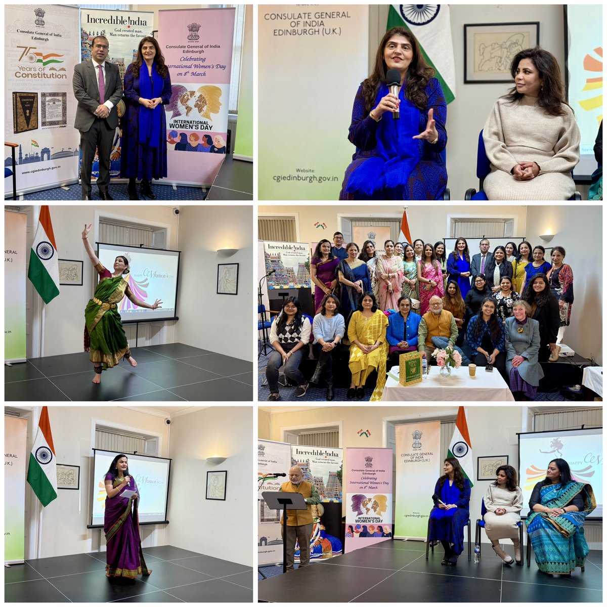 India In Scotland (@indiainscotland) on Twitter photo Consulate today organised International Women’s Day Celebrations.
Inspiring discussions were held on the theme "Voices of Impact: Women Leaders Building a Better Tomorrow", featuring <a href="/PamGosalMSP/">Dr Pam Gosal MBE MSP</a>, Ms Poonam Gupta (CEO of PG Paper), & <a href="/Sunita_Poddar/">Sunita Poddar</a> (CEO Oakminster Healthcare) Consulate today organised International Women’s Day Celebrations.
Inspiring discussions were held on the theme "Voices of Impact: Women Leaders Building a Better Tomorrow", featuring <a href="/PamGosalMSP/">Dr Pam Gosal MBE MSP</a>, Ms Poonam Gupta (CEO of PG Paper), & <a href="/Sunita_Poddar/">Sunita Poddar</a> (CEO Oakminster Healthcare)