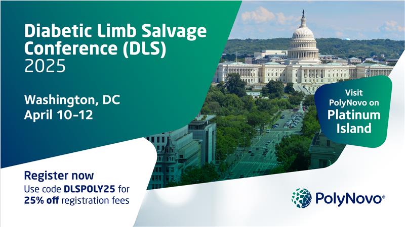 We're a Platinum Sponsor at this year's Diabetic Limb Salvage Conference! Join us as we showcase NovoSorb® MTX &amp; BTM in real-world applications and explore the latest advancements in limb salvage.

Register here: zurl.co/ETPL9. Use code DLSPOLY25 for 25% off.