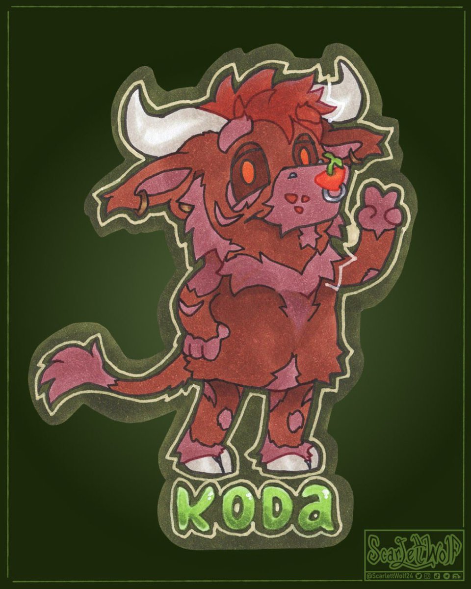 Bluey Badge! 🐻🐮✨
.
.
.
Commission for <a href="/ASpaceForBear/">aspaceforbear.bsky.social ✨</a>