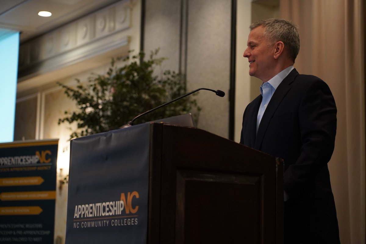 With apprenticeships, you can learn and earn. You can start a career you are excited about – while getting a free education AND getting paid. Let’s invest in apprenticeships statewide. Thank you, Apprenticeship NC for having me at your Annual Conference.

No state will outwork NC