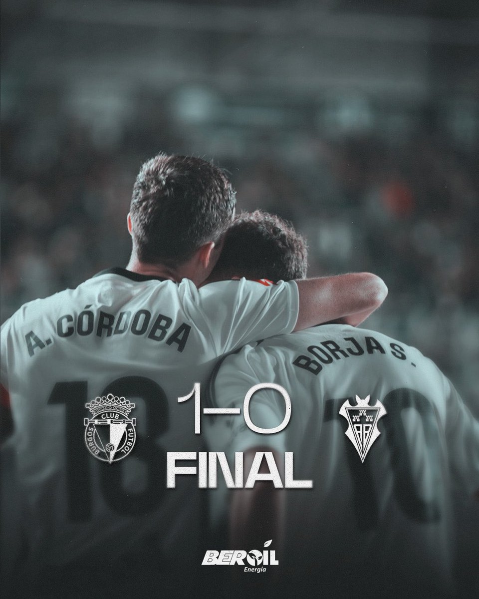 1️⃣-0️⃣ | ⏱ 98’ | ¡FINAAAL FINAAAAL FINAAAAAAAAL!

¡LOS TRES PUNTOS SE QUEDAN EN CASA! 🔥🔥🔥🔥🔥

#BurgosCFAlbaceteBP
#TodaMiVida