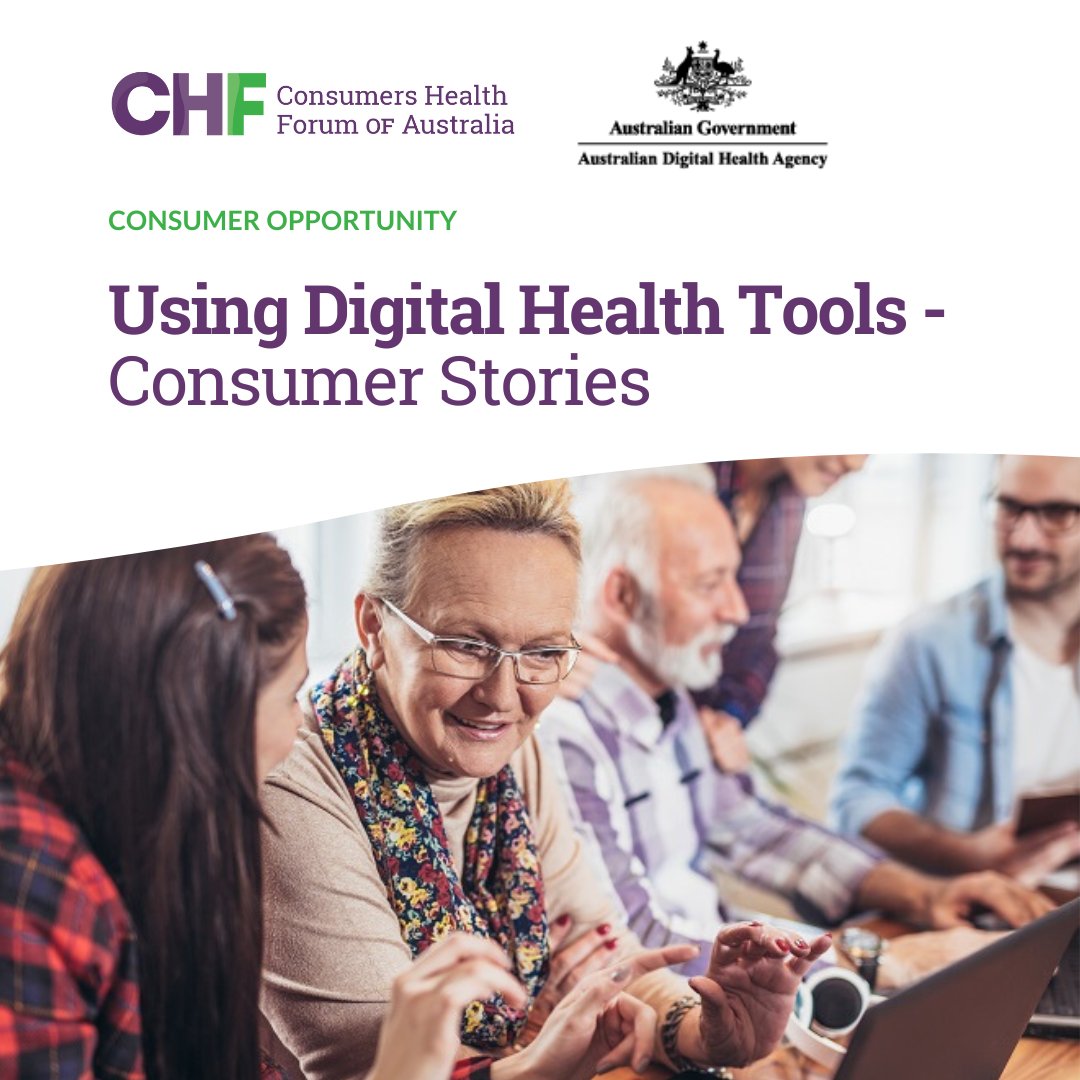 Consumers Health Forum of Australia (@chfofaustralia) on Twitter photo Established by the govt in 2016, <a href="/AuDigitalHealth/">Digital Health AU</a> (the Agency) is working towards connecting AUS to a healthier future. CHF in partnership w the Agency, is recruiting 4 consumers to share stories on using #digitalhealth tools. EOIs close on 24 March 2025 chf.org.au/get-involved/c… Established by the govt in 2016, <a href="/AuDigitalHealth/">Digital Health AU</a> (the Agency) is working towards connecting AUS to a healthier future. CHF in partnership w the Agency, is recruiting 4 consumers to share stories on using #digitalhealth tools. EOIs close on 24 March 2025 chf.org.au/get-involved/c…