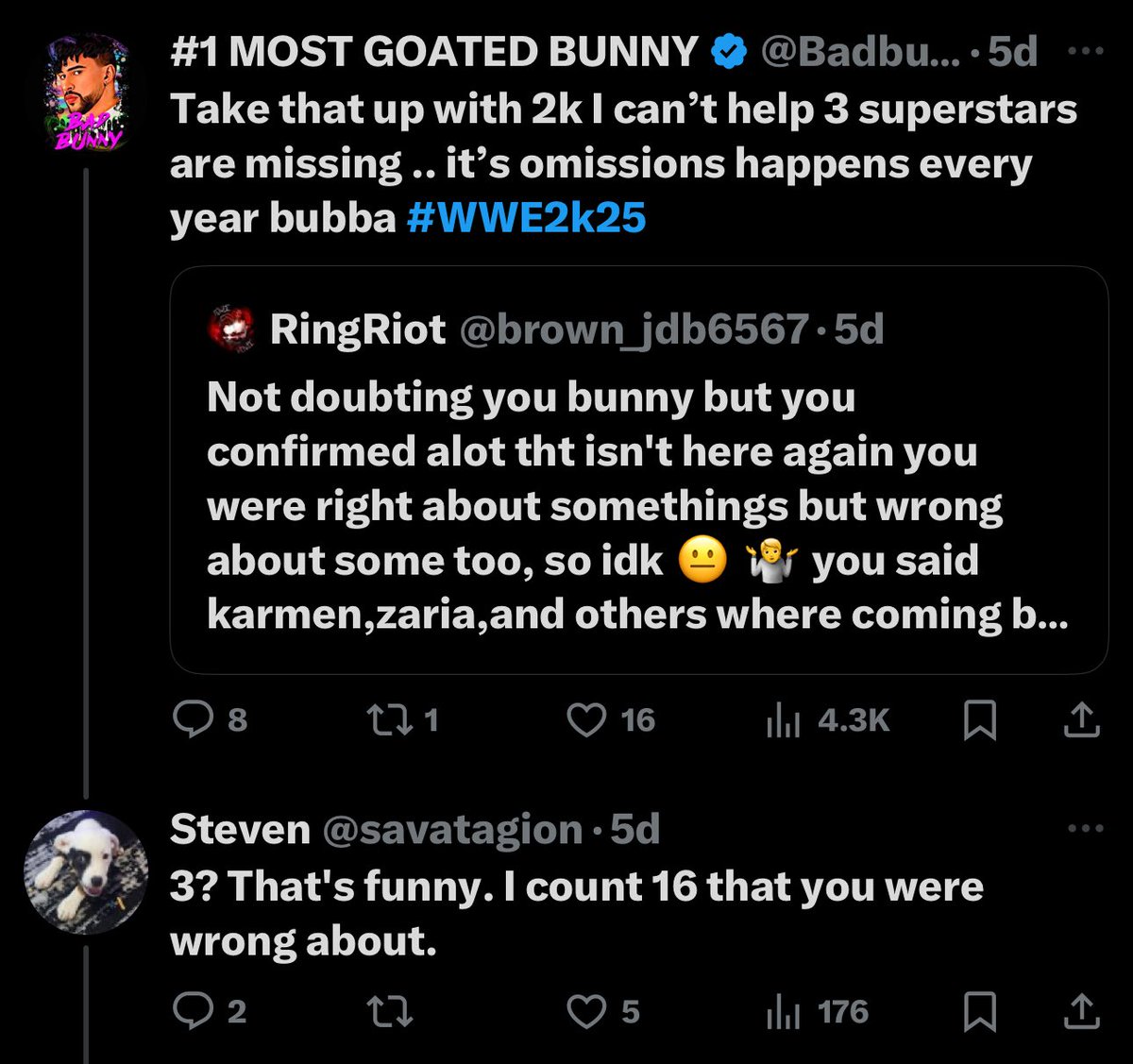WWE2KDebunker's tweet photo. Dying at this. https://t.co/5rQWAzwWrG