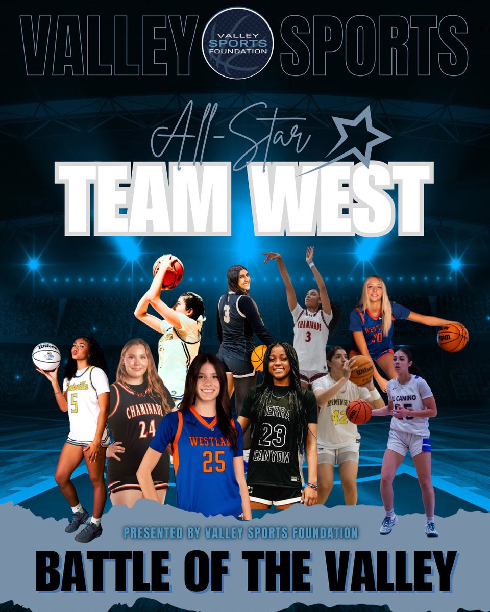 Girls West March 29th at Sierra Canyon

VSF “Battle of the Valley” senior all-star game

5 pm
