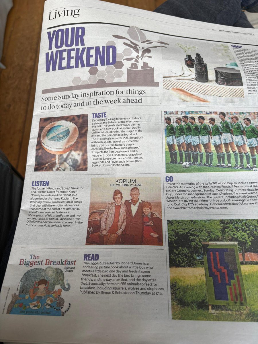 Kieran O'Reilly (@_omerta_) on Twitter photo Thank you <a href="/ST__Ireland/">The Sunday Times Ireland</a> 
#Kopium
#TheSundayTimes 🇮🇪 Thank you <a href="/ST__Ireland/">The Sunday Times Ireland</a> 
#Kopium
#TheSundayTimes 🇮🇪