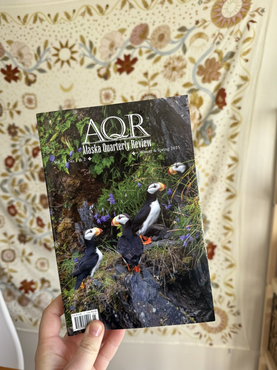 m_e_arthur's tweet image. So happy to receive my copy of the new issue of Alaska Quarterly Review! A dream pub for me, with my story “How There Were Bridges” right at the front ‼️‼️❤️❤️ Thank you @AQReview!