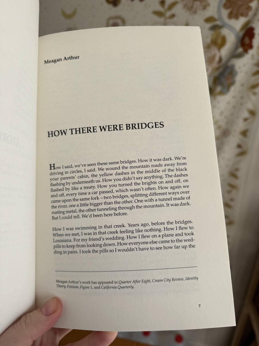 meagan 🌻 (@m_e_arthur) on Twitter photo So happy to receive my copy of the new issue of Alaska Quarterly Review! A dream pub for me, with my story “How There Were Bridges” right at the front ‼️‼️❤️❤️ Thank you <a href="/AQReview/">AlaskaQuarterlyReview</a>! So happy to receive my copy of the new issue of Alaska Quarterly Review! A dream pub for me, with my story “How There Were Bridges” right at the front ‼️‼️❤️❤️ Thank you <a href="/AQReview/">AlaskaQuarterlyReview</a>!