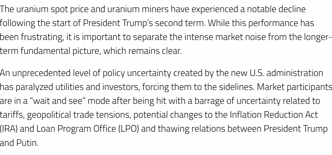 hchris999's tweet photo. This sums up #uranium since Trump was elected. h/t @sprott 

https://t.co/M4CEGLCTFO https://t.co/Js0zuxT9gJ