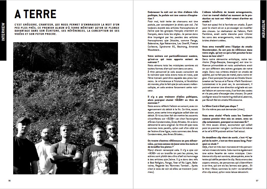 #WFENECMAG / N°64 : #INTERVIEW p.96 de A TERRE (Sud Obscur) 
-&gt; w-fenec.org

#ATerre #Metal #PostMetal #Hardcore #PostHardcore #Screamo
