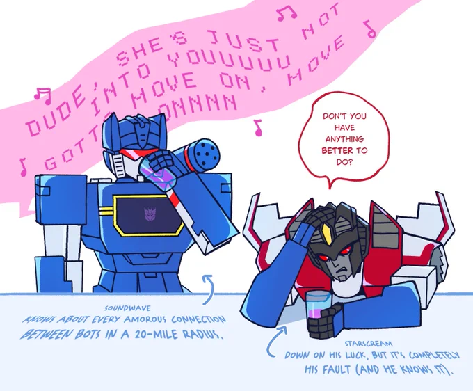 so does this mean soundwave can just detect crushes from a mile away
#soundwave #starscream #transformers 