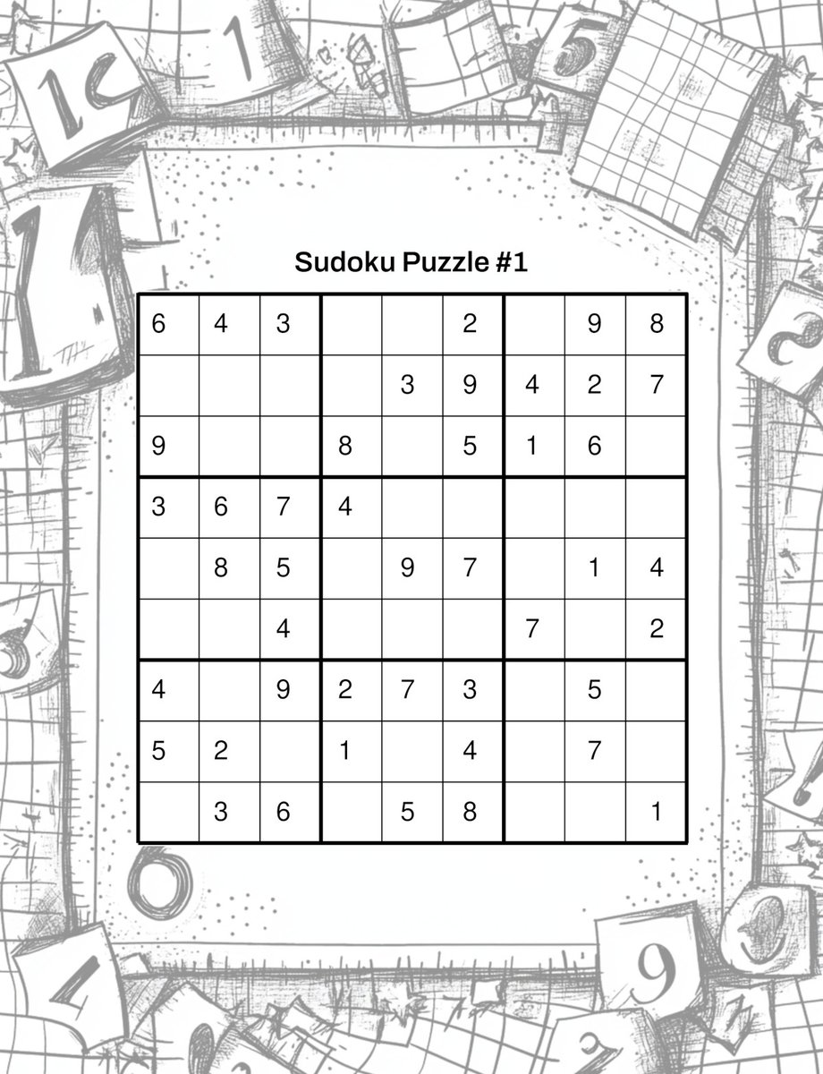 ColorBookCraze's tweet image. ⏳ Perfect for a quick mental break! A Sudoku puzzle can be completed in as little as 10-20 minutes, offering a fun escape anytime. #QuickPuzzle #MentalBreak